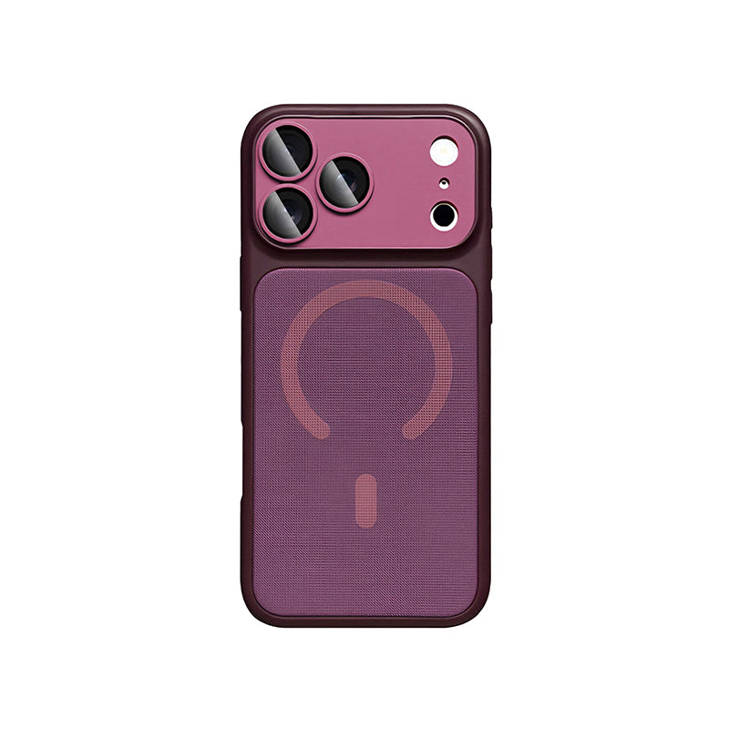 iPhone Color Block Fabric MagSafe Case