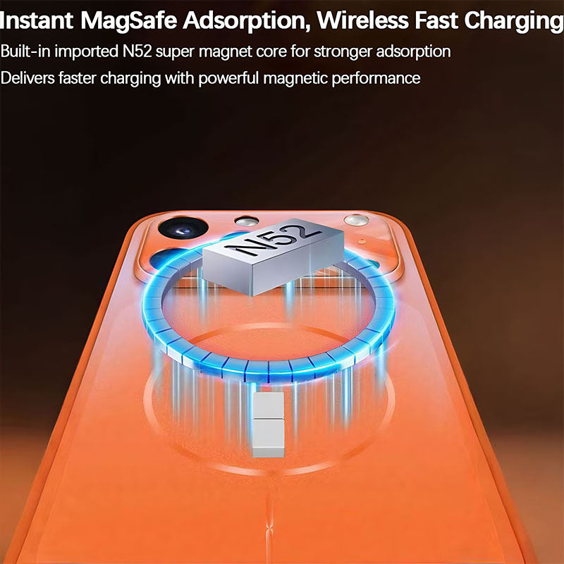 iPhone Frosted MagSafe Large Window Case