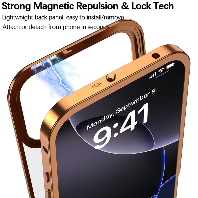 iPhone Metal Frame Matte Magnetic Case