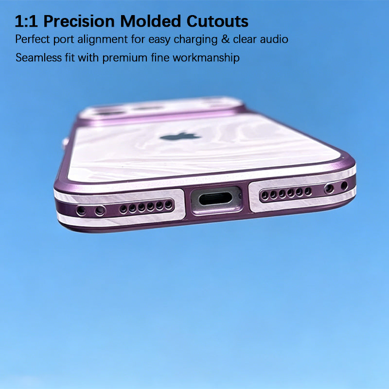 iPhone Liquid Ripple Suede Case