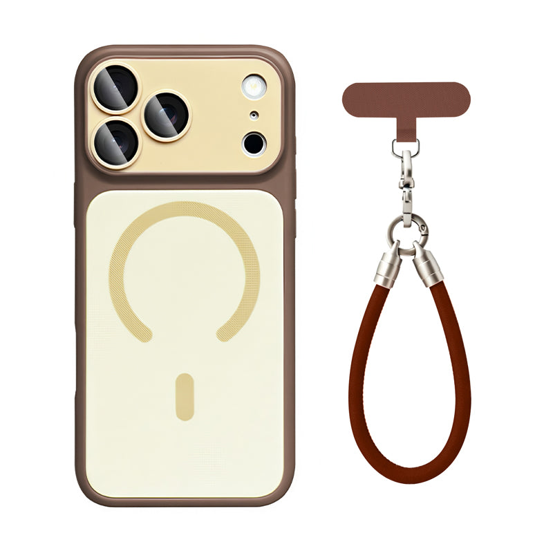 iPhone Color Block Fabric MagSafe Case