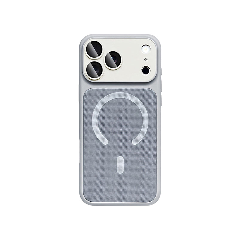 iPhone Color Block Fabric MagSafe Case