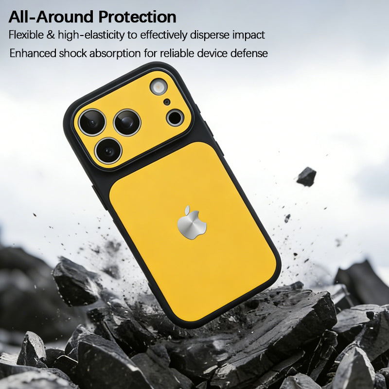 iPhone Color-Blocked Leather Case