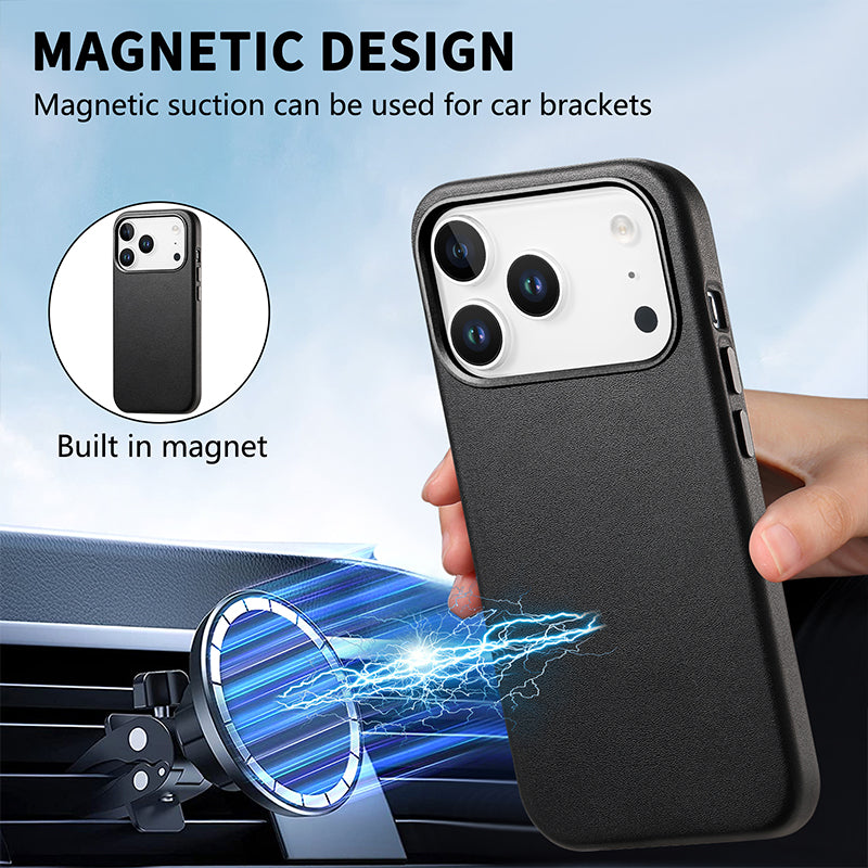 iPhone Leather Magnetic Case
