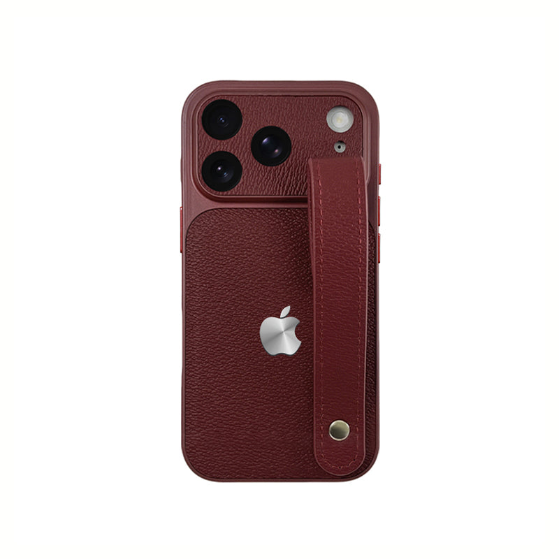 iPhone Lychee Texture Wristband Case