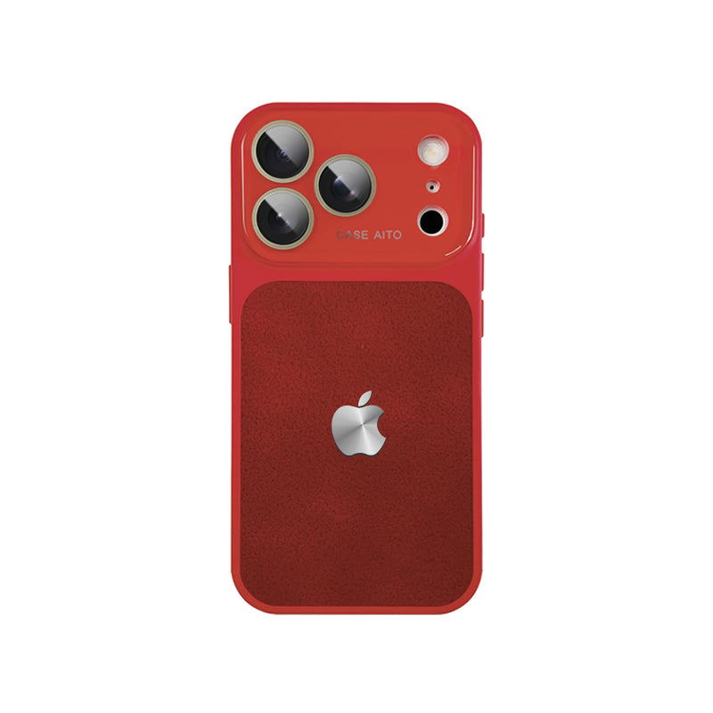 iPhone Crater Crystal Lens Leather Case