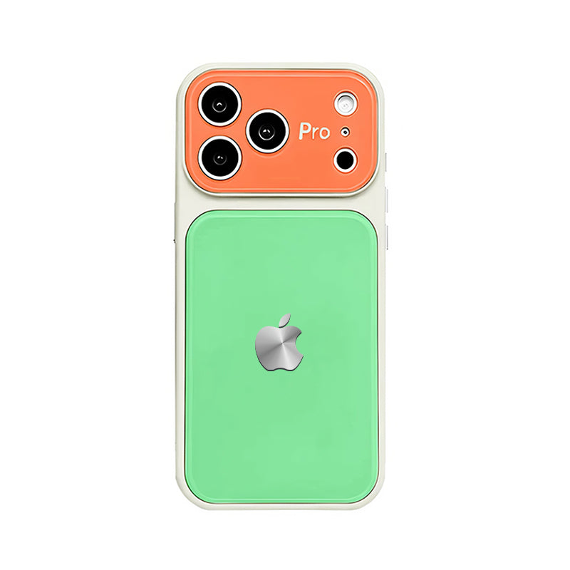 iPhone Dopamine Color-Blocked Leather Case