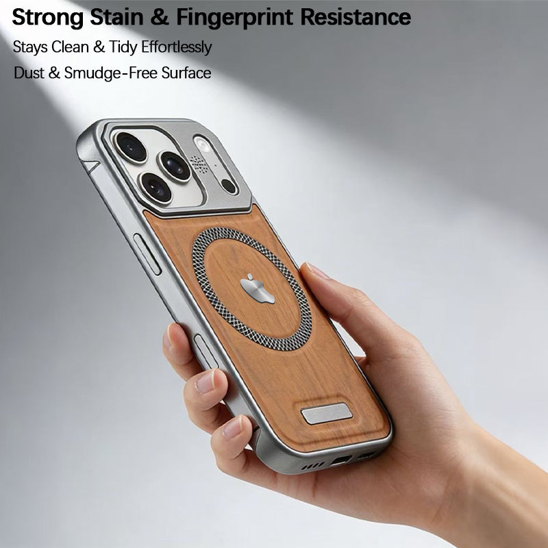 iPhone Wood Grain MagSafe Case