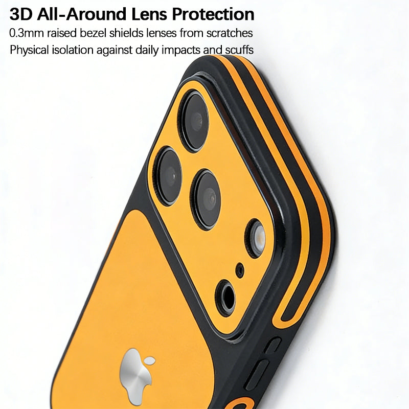 iPhone Color-Blocked Leather Case