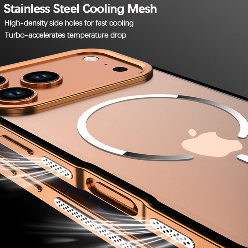 iPhone Metal Frame Matte Magnetic Case