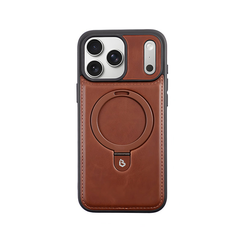 iPhone Leather Stand MagSafe Case