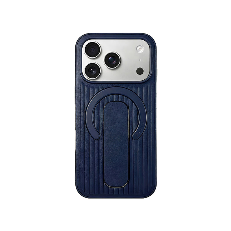 iPhone Leather Finger Strap Case