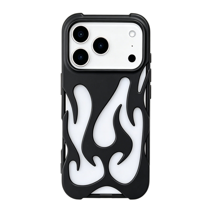 iPhone Flame Hollow Case