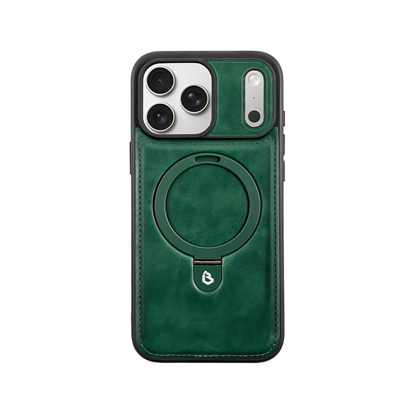 iPhone Leather Stand MagSafe Case