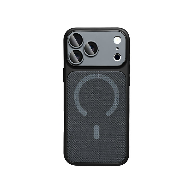 iPhone Color Block Fabric MagSafe Case