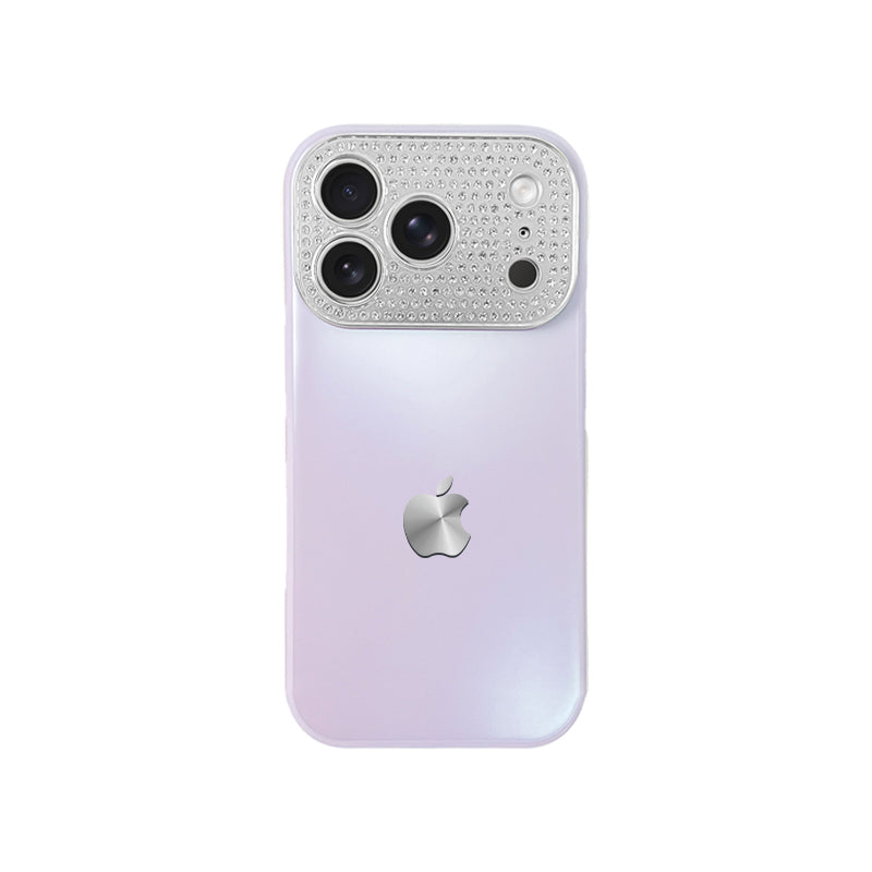 iPhone Diamond-Encrusted Large Window Case