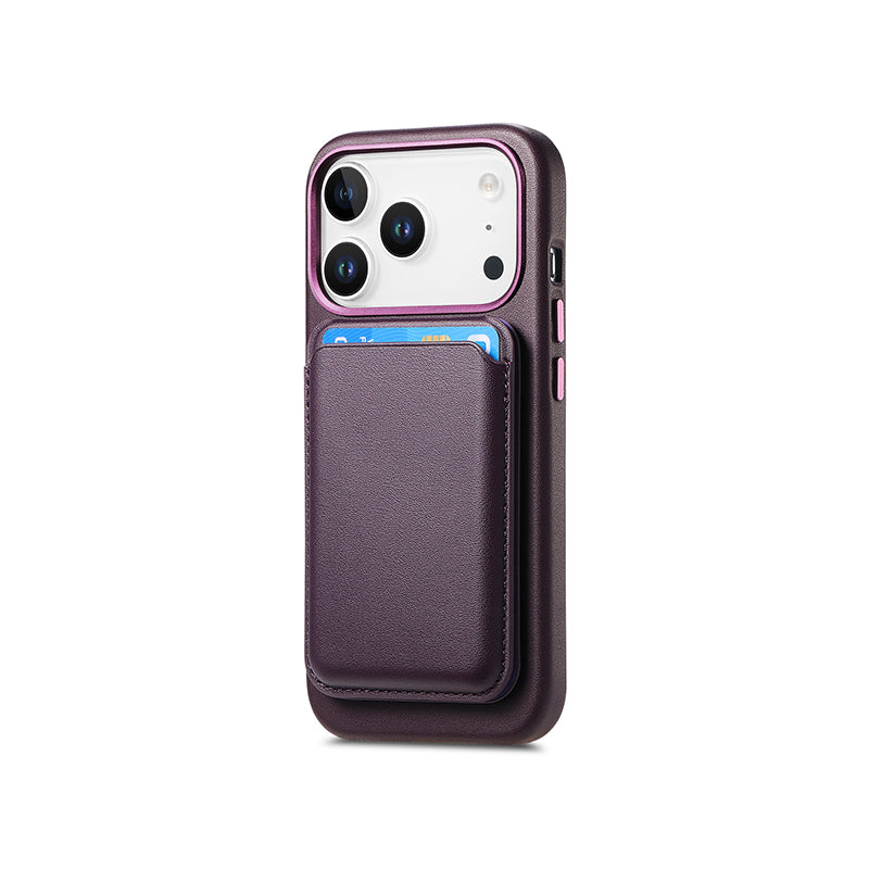 iPhone Leather Case MagSafe Card Holder Set