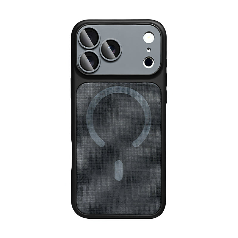 iPhone Color Block Fabric MagSafe Case