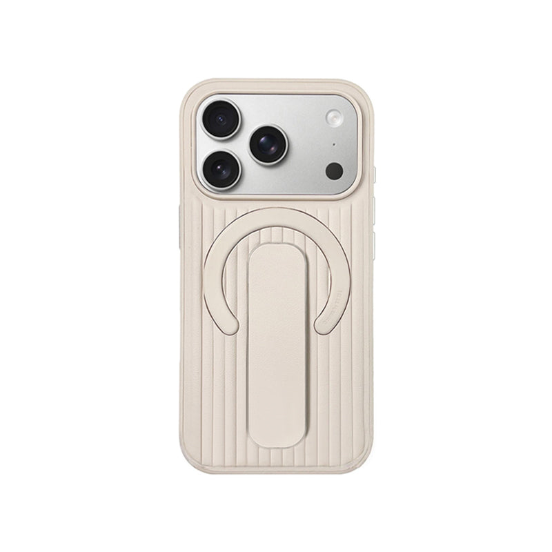 iPhone Leather Finger Strap Case