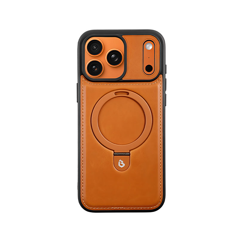 iPhone Leather Stand MagSafe Case