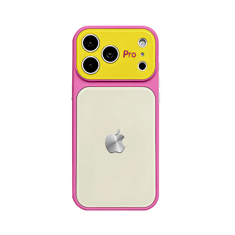 iPhone Dopamine Color-Blocked Leather Case