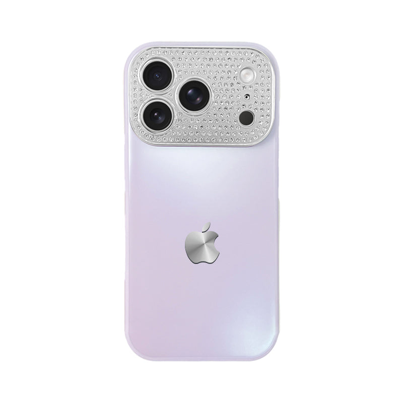 iPhone Diamond-Encrusted Large Window Case