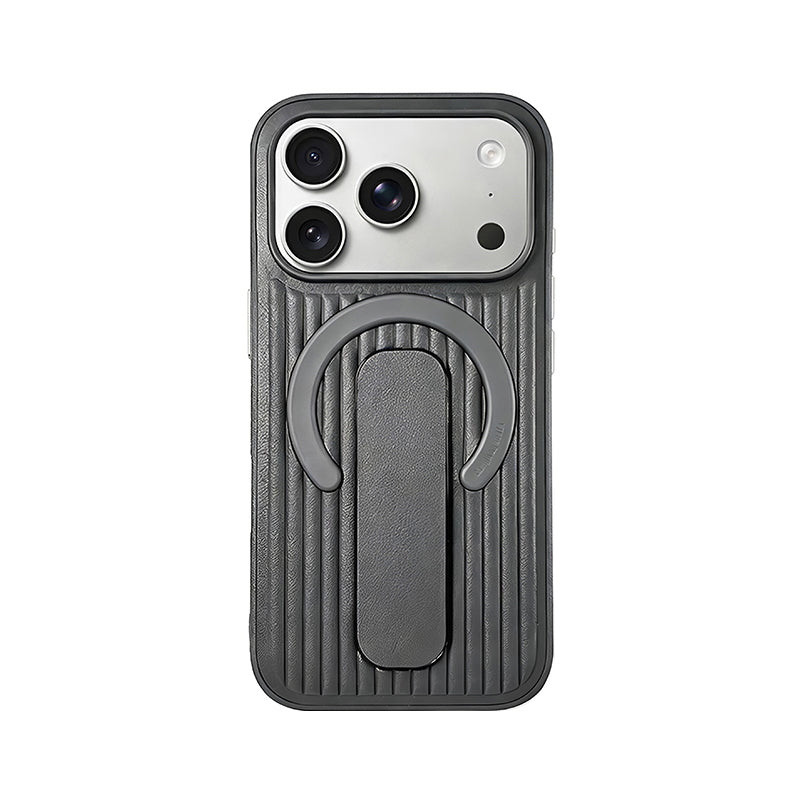 iPhone Leather Finger Strap Case