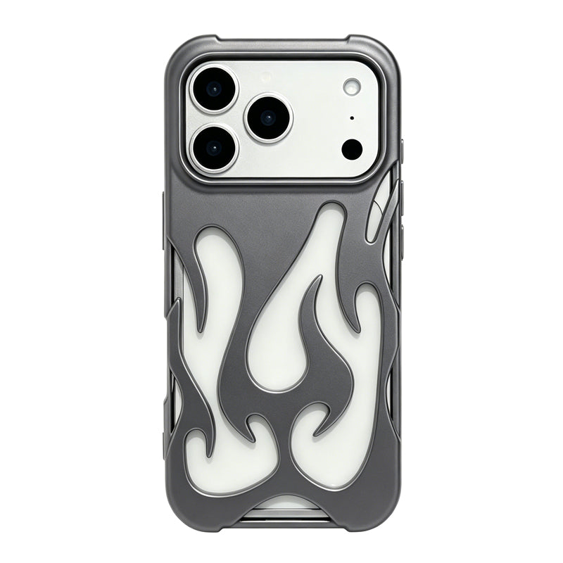 iPhone Flame Hollow Case