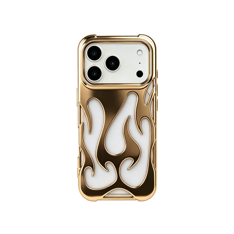 iPhone Flame Hollow Case