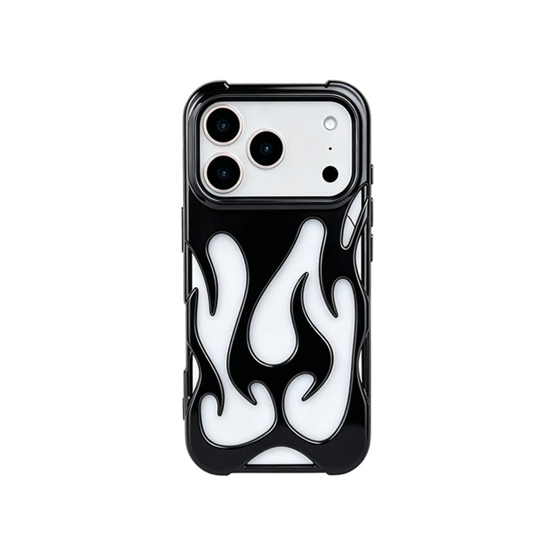 iPhone Flame Hollow Case