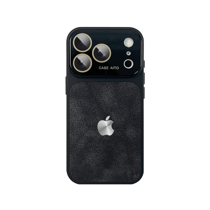 iPhone Crater Crystal Lens Leather Case